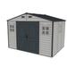 Duramax Building Products 10 ft. W x 8 ft. D Plastic Storage Shed in Gray | 91.8 H x 125 W x 94.37 D in | Wayfair 30227