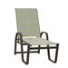 Red Barrel Studio® Holna Reclining Chaise Lounge Metal in Blue/Brown/Gray | 48 H x 27.75 W x 65 D in | Outdoor Furniture | Wayfair