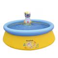 JLeisure Inflatable Outdoor Above Ground Kid Swimming Pool Plastic in Blue/Yellow | 16.5 H x 60 W x 60 D in | Wayfair JL-12011