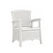Suncast Wicker Outdoor Rocking Chair Wicker/Rattan in Gray/White | 24.852 H x 13.034 W x 27.784 D in | Wayfair BMCC1800CB