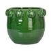 Dakota Fields Jorden Pot Planter Clay & Terracotta in Green | 9 H x 10.5 W x 10.5 D in | Wayfair A6A31507BB6B4056A44D85B69C364051