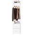 Rebrilliant Roepke 15.7" Clothes Rack Wood/Metal in White | 71 H x 15.7 W x 11.4 D in | Wayfair 4F58EFA239384E829EE0AA0769DA3B29