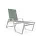 Red Barrel Studio® Holna Reclining Chaise Lounge Metal in White | 48 H x 27.75 W x 65 D in | Outdoor Furniture | Wayfair