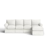 Multi Color Sectional - Birch Lane™ Bircham Slipcovered Sectional w/ Sleeper Sofa Upholstery/Cotton | Wayfair BL23190 49208250
