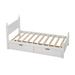 Alcott Hill® Kenya Unfinished Platform Storage Bed Wood in Brown/White | 39 H x 41.3 W x 79.9 D in | Wayfair 9EB4B7E4BCCE459992C35033D7C4E73A