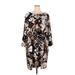 Ruby Rd. Casual Dress: Brown Baroque Print Dresses - Women's Size 3X