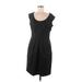 Max and Cleo Casual Dress - Sheath: Black Tweed Dresses - Women's Size 8