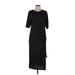 Trafaluc by Zara Casual Dress - Midi: Black Dresses - Women's Size Medium