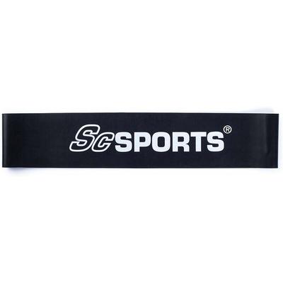 ScSPORTS® Fitnessband - 50cm, Elastisch, Nachhaltig, aus Natürlichem Latex, Schwarz
