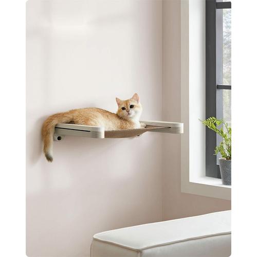 Feandrea Clickat Katzen-Hängematte, Katzenbett für die Wand, Kletterwand Katzen, Gewebe-Teil