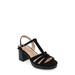 Alyce Block Heel T-strap Platform Sandal