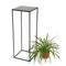 Dandibo - Sgabello per fiori in metallo nero quadrato 82,5 cm Tavolino per fiori 434 Colonna per