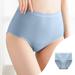 YWDJ Period Underwear for Women Cotton Lightweight High Waist No Show Underwear Panties Brief Panties For High Waisted Underwear Comfy Underwear For Underware Blue L