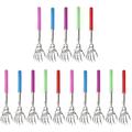 Mulitool Multi Function Tickle Scratcher Back Extendable Manual Stainless Steel 15 Pcs