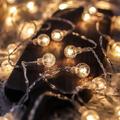 50 LED Crystal Balls String Lights 5M LED String Lights Outdoor String Lights Battery Powered Fairy Light Waterproof Outdoor Garden Christmas Wedding Party Courtyard Decoration Lamp without Battery