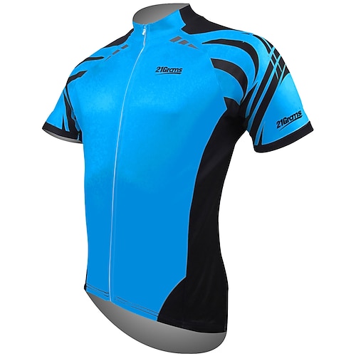 21Grams Herren Kurzarm Fahrradtrikot Sommer Polyester Grün Orange Rot Fahhrad Trikot / Radtrikot Oberteile Bergradfahren Straßenradfahren Atmungsaktiv UV-resistant Rasche Trocknung Sport Bekleidung Image