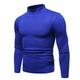 Men's Pullover Sweater Jumper Knit Sweater Ribbed Knit Regular Knitted Plain Mock Neck Basic Keep Warm Daily Wear Going out Clothing Apparel Fall Winter Wine Black M L XL