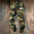 Camouflage Fashion 3D Print Men's Side Pockets Elastic Drawstring Design Sweatpants Joggers Pants Trousers Outdoor Sports Outdoor Street Polyester Army Green Dark Green Green