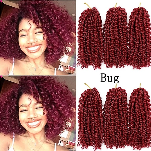 Marlybob Braiding Hair Hook Braids Afro Kinky Curly Crochet Braids Passion Twist Bio-Haartressen für Haarverlängerungen Image