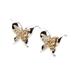 Cute Butterfly Ear Stud Women Girls Metal Earrings Jewelry Girl Doll Dress up Accessory