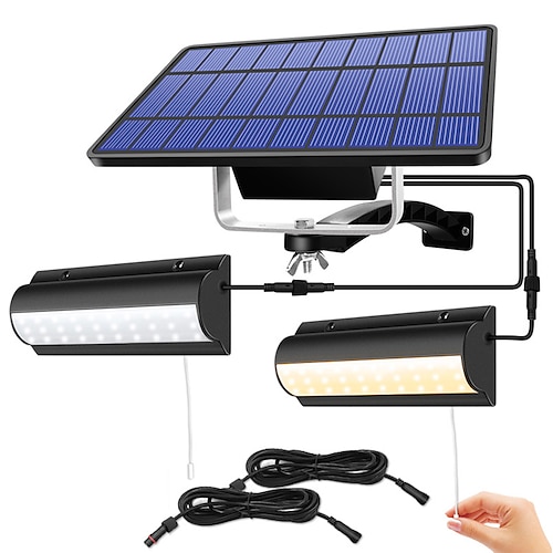 LED Außenwandleuchte Solarlampen Solarleuchte Außenpendelleuchte Automatischer Sensorschalter Doppelkopf-Gartenleuchten für Gärten, Innenhöfe usw. Image