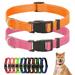 TrainPro Reflective Dog Collar Nylon Double Buckle Loop 2-Pack All Brands Pet Training Bark Adjustable Nylon Pet Collars for Large Dogs Female Male