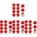 40 Pcs Caps Christmas Tree Ornaments Tiny Party Hats Christmas Dog Small Santa Hat DIY Knit Hat Santa Hat Child