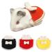 KANY Pet Costume Bow-knot Decor Ruffled Hem Flannel Skin-friendly Cloth Dress for Hamster Yellow M