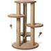 Multi-Platform Posts with Tassels Cat Scratcher Natural