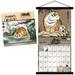 Trends International 2024 Alexander The Fat Tiger Wall Calendar & Magnetic Frame