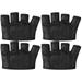 Grip Exercise Gloves Four Fingers Nylon Silica Gel Men and Women Fitness 2 Pairs