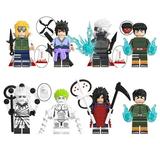 8PCS Set Naruto Action Figure Toy Naruto Kakashi Madara Six Paths Obito - Build Your Own Ninja Team