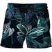 YUHAOTIN Biking Shorts for Men No Padding Men s Summer Beach Holiday Travel Printed Beach Pants Are Versatile and Fashionable Cycling Shorts Men with Pockets Summer Shorts Men