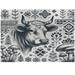 Ambesonne Rustic Jigsaw Puzzle Botanical Southwestern Cow Heirloom-Quality Fun Activity for Family Durable Cardboard 1000 pcs Dark Blue Grey and White