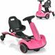 Goplus - Kart Électrique Enfants 3-8 Ans 6V,avec Volant et Siège Réglables,5 Roues,Charge