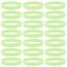 100Pcs Blank Silicone Wristbands Glow in The Dark Rubber Bracelets Luminous Stretch Wrist Straps Sports Accessories for Kids Men Green