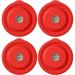 Silicone Storage Cover Lids Replacement for Pyrex 7200-PC 2 Cup Glass Bowls and Anchor Hocking Round Containers 4 Pack Red