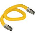 Gas Connector 36 Inch Yellow Coated Stainless Steel 5/8â€� OD Flexible Gas Hose Connector For Gas Range Furnace Stove With 3/4â€� FIP X 3/4 MIP Stainless Steel Fittings 36â€� Gas Appliance Supply Line
