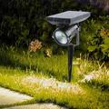 Solar Lights Outdoor Intelligent Solar Spot Lights Outdoor Waterproof Solar Landscape Spotlights Wall Light Solar Powered Outdoor Light for Garden Yard Warm