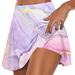 nerohusy Women s Golf Skirts & Skorts 2024 Womens Tennis Skirt Tummy Control Skorts Skirts High Waisted Built in Shorts Workout Golf Skort with Pockets Purple XXL