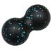 AntiGuyue EPP Muscle Relaxation Dual Ball Peanut Massage Ball Yoga Fitness Lacrosse Ball for Home Office (Black Blue)