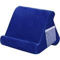 Multi-Angle Tablet Stand Pillow Soft Pillow Tablet Cushion Holder Portable Triangle Wedge Tablets for Bed Desk Car Sofa Lap Floor Couch suit for eReaders Smartphones Magazines (Sapphire)