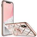 i-Blason Cosmo Snap Case Designed for iPhone Xs Max (2018 Release) Slim with Built-in 360Â° Rotatable Ring Holder Kickstand Supports Car Mount (Marble)