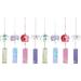 Vintage Decor for Home Lawn 8 Pcs Glass Wind Chimes Decorate Ornament Wedding Decorations Bells