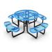 Park Elements CD-R46PT-BLU 46 commercial round picnic table - Thermoplastic coated - Blue