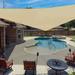 X 16 X 16.5 Sun Shade Sail Right Triangle Outdoor Canopy Cover UV Block For Backyard Porch Pergola Deck Garden Patio (Sand)