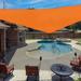 X 5 X 5.8 Sun Shade Sail Right Triangle Outdoor Canopy Cover UV Block For Backyard Porch Pergola Deck Garden Patio (Orange)
