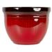 MOWENTA (MRR15-206 Large Round Planter - Modern Indoor & Outdoor Decorative Flower Pot/Box (15 Inch Red Drip)