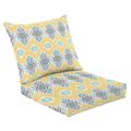 2 Piece Indoor/Outdoor Cushion Set Spot Seamless Spot Wet Geometric Colorful Blob Tie Dye Soft Abstract Casual Conversation Cushions & Lounge Relaxation Pillows for Patio Dining Room Office Seating