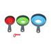 3-Piece Set Colorful Foldable Silicone ABS Funnels - Space-Saving Easy-Clean Durable Kitchen Tools BPA-Free Heat-Resistant Suitable for Various Liquids Powders in Red Green Blue